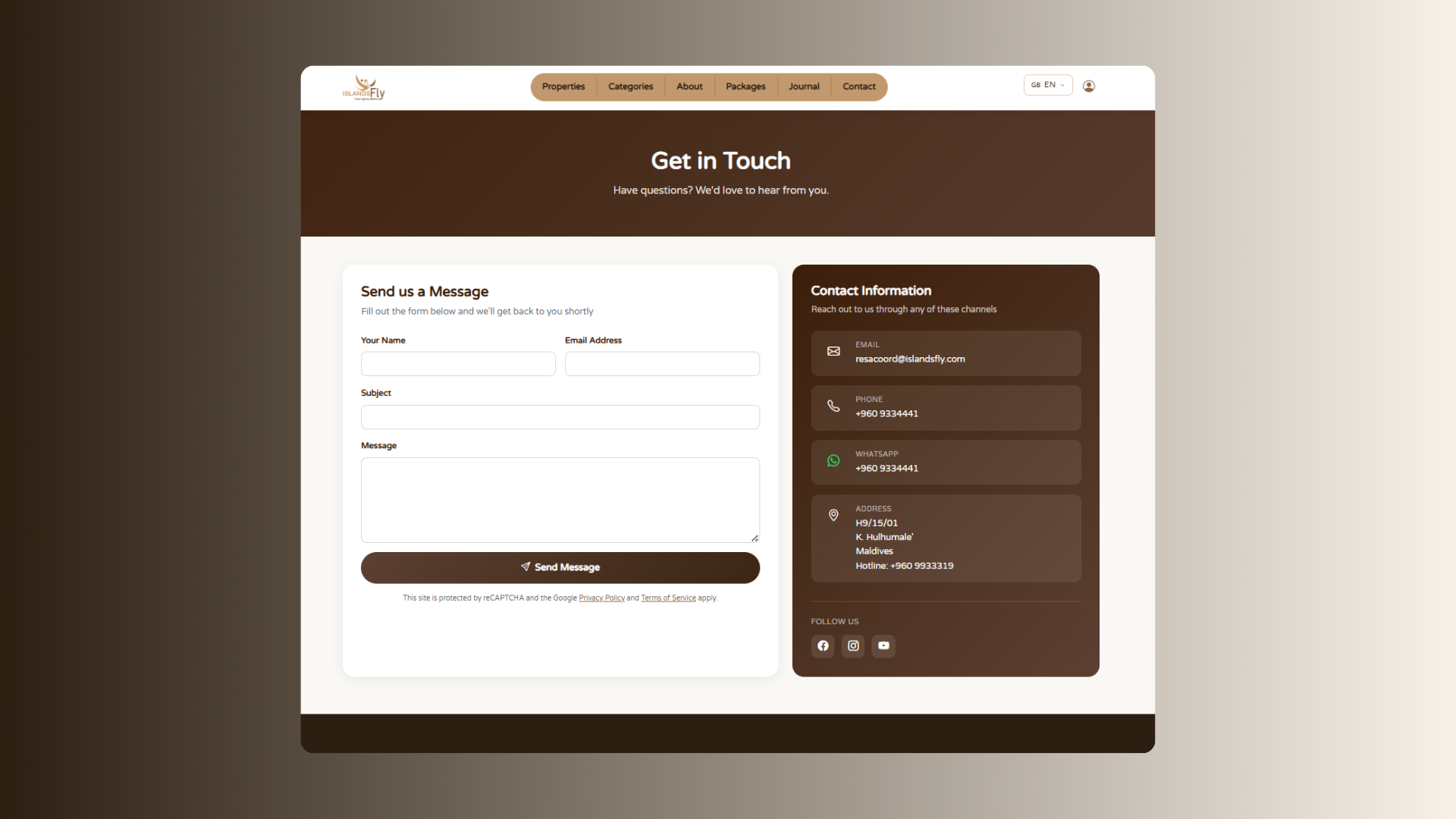 Online Travel Agency Platform screenshot