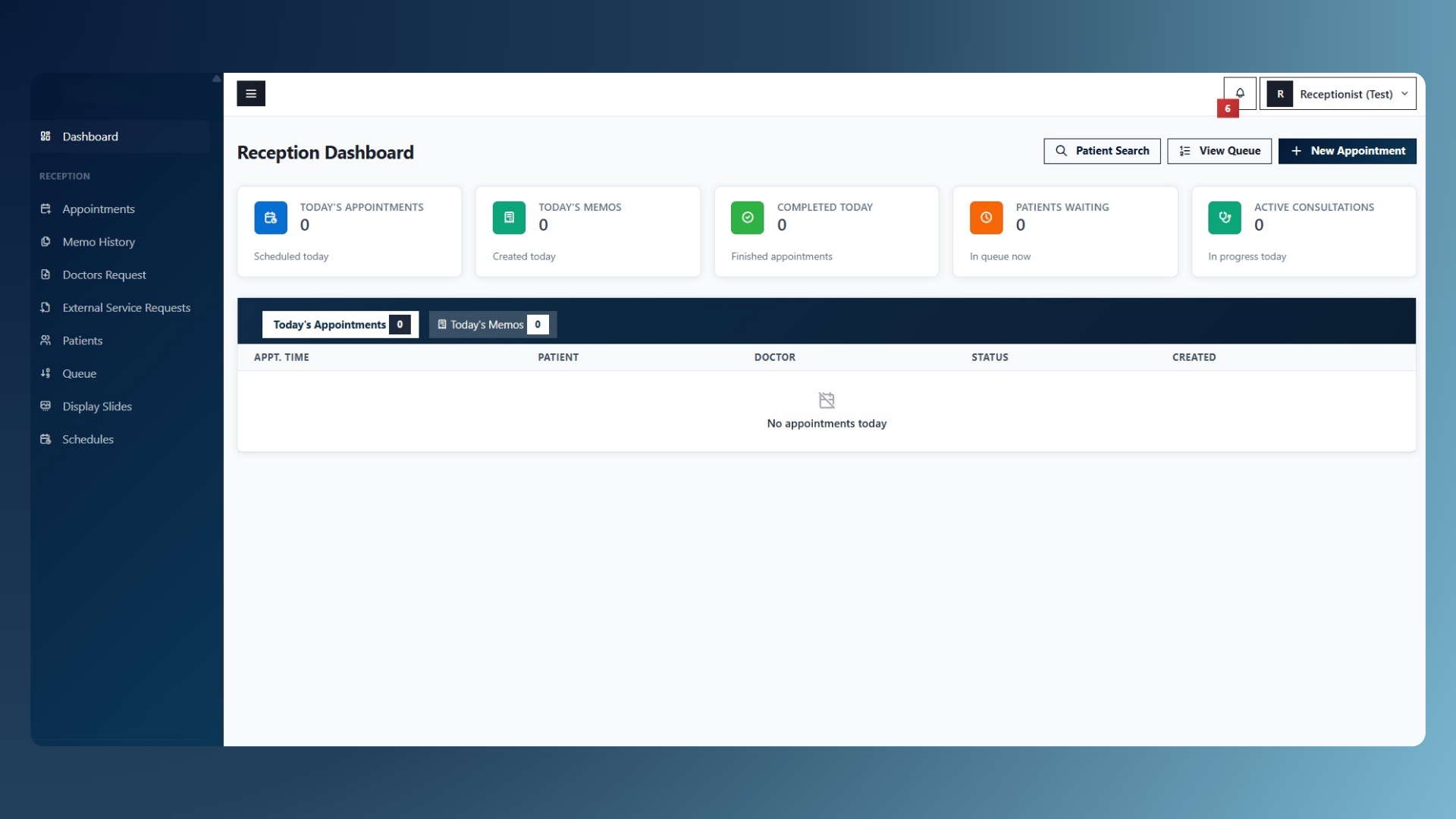 Clinic Management System screenshot