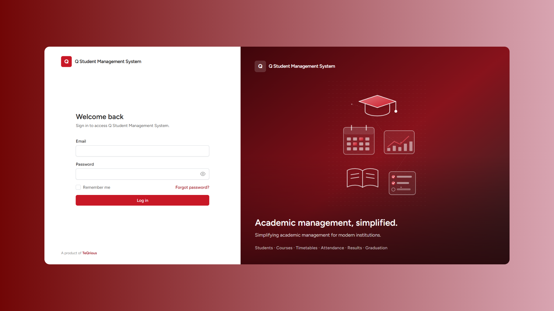 Academic Management Platform screenshot